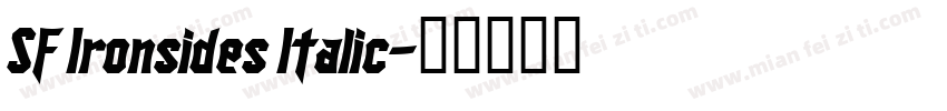 SF Ironsides Italic字体转换